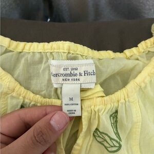 Abercrombie & Fitch Light Yellow Blouse